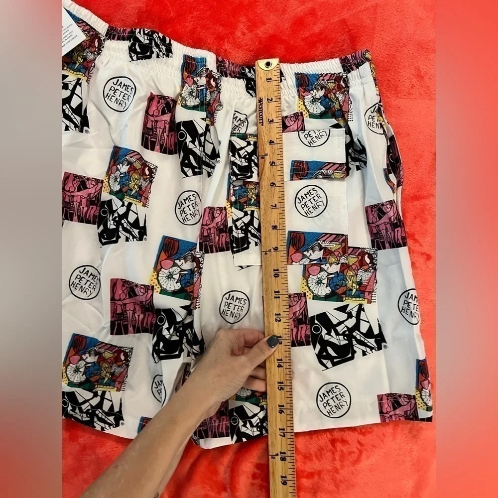 SWIMINISTA X JAMES PETER HENRY L Board Shorts Artwork Toss Print